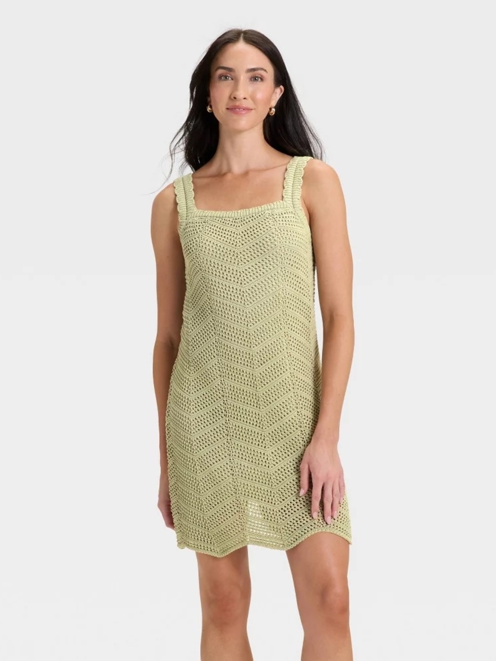 NWT Women's Crochet Mini Shift Dress - A New Day
